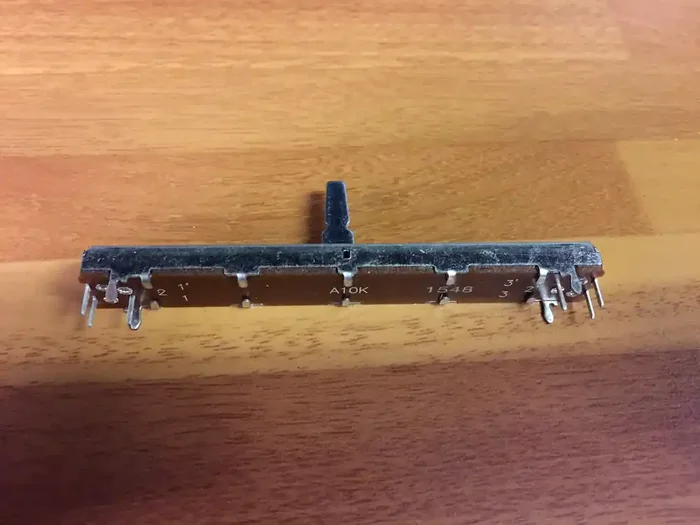 10K audio LOG slide potentiometer