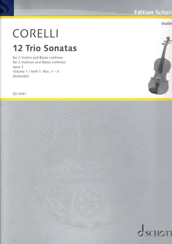 12 Trio Sonatas Corelli, Vol.1