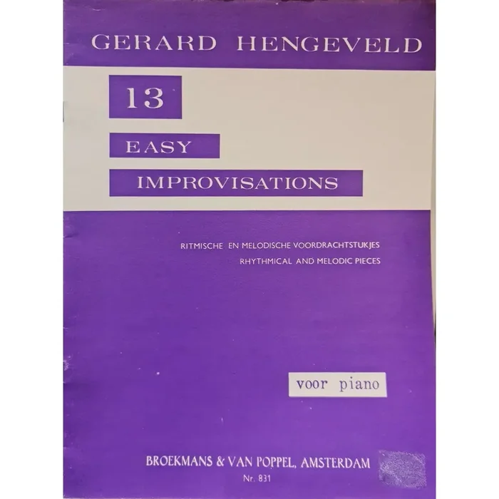 13 Easy Improvisations – Gerard Hengeveld