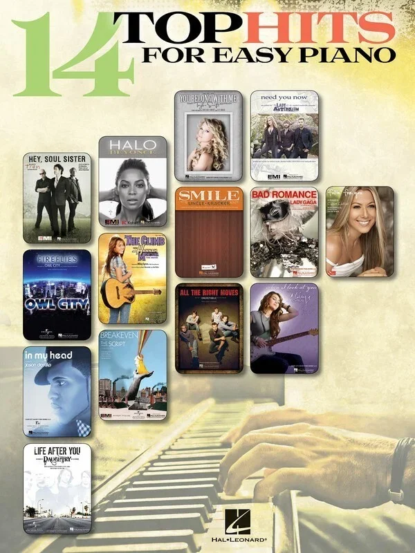 14 Top Hits For Easy Piano Ep 2010 Edition (Softcover Book)