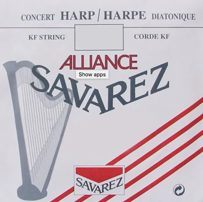 1st Octave C – Alliance® Fluorocarbon KF HKA00 Harp String by Saverez – CAM6KFHC00
