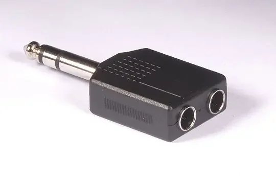 2 x 1/4 stereo jack to 1/4 stereo plug AD-11