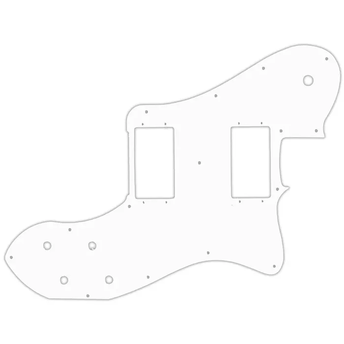 2004-Present Made In Mexico ‘72 Telecaster Deluxe – Thin Shiny White .060″ / 1.52mm Thickness, No bevelled Edge