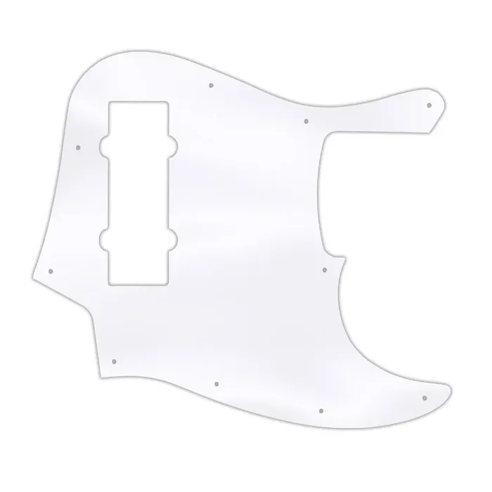 2014 Made In China 5 String Modern Player Jazz Bass V Satin – Clear Acrylic Thick