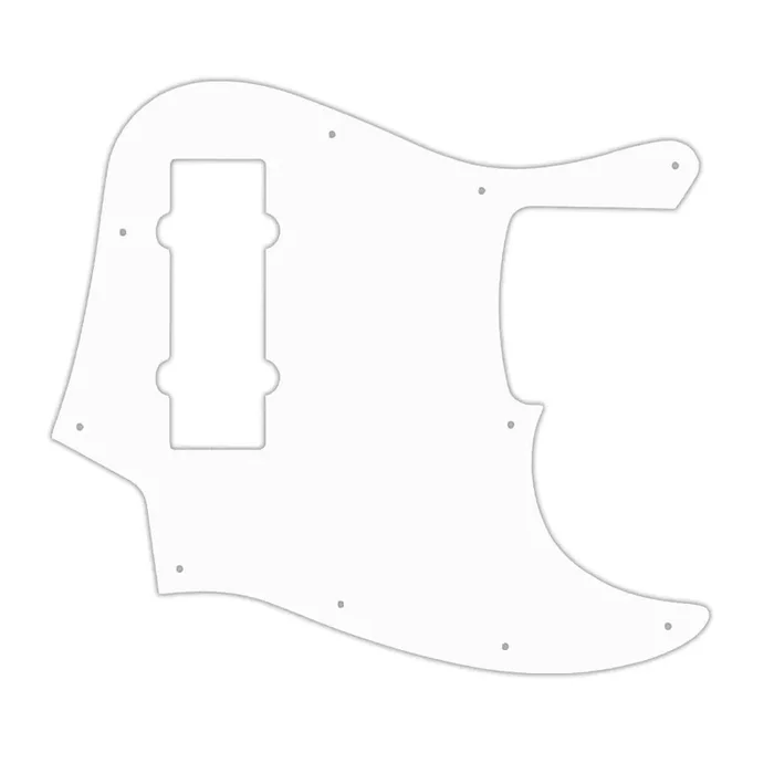 2014 Made In China 5 String Modern Player Jazz Bass V Satin – White Black White