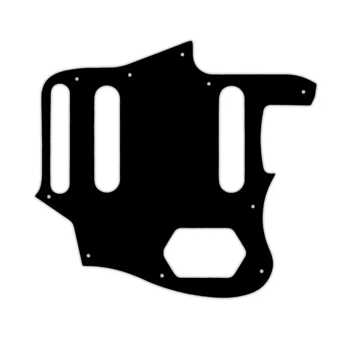 2015-2018 Made In Mexico Classic Series 60s Jaguar Lacquer – Matte Black .090″ / 2.29mm thick, with bevelled edge.