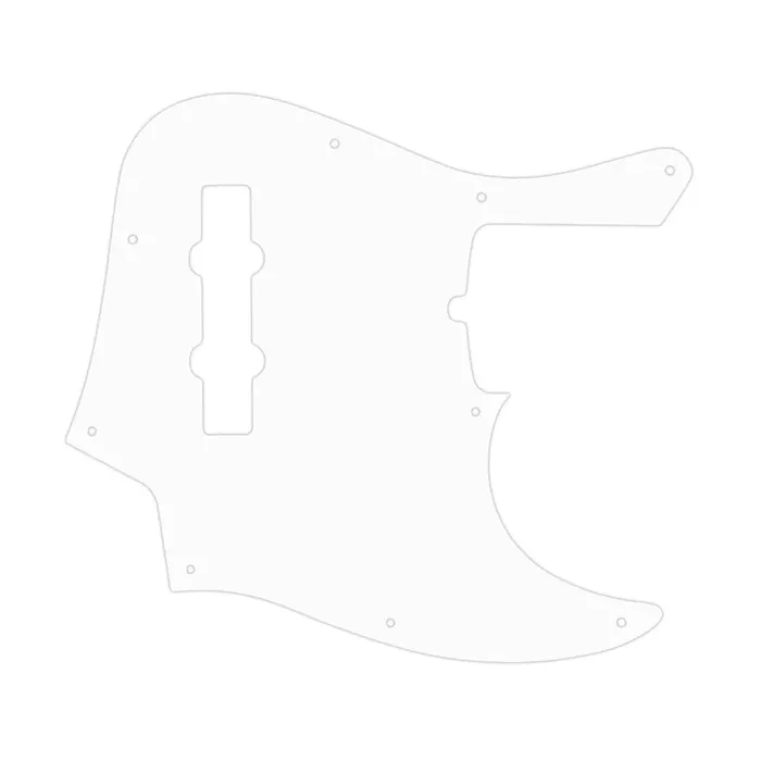 2019 4 String American Ultra Jazz Bass – Thin Shiny White .060″ / 1.52mm Thickness, No Bevelled Edge
