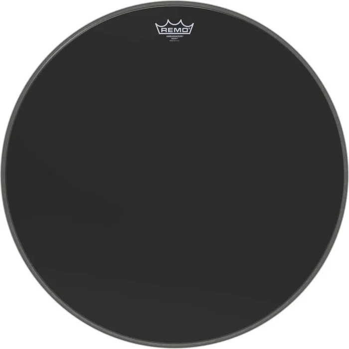 22″ Ebony Ambassador Bass Drum Head