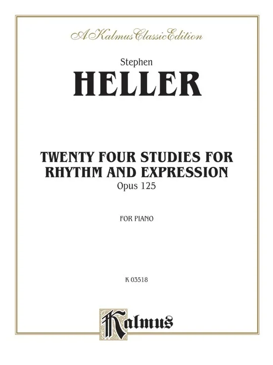 24 Studies For Rhythm And Expression Op 125 Piano