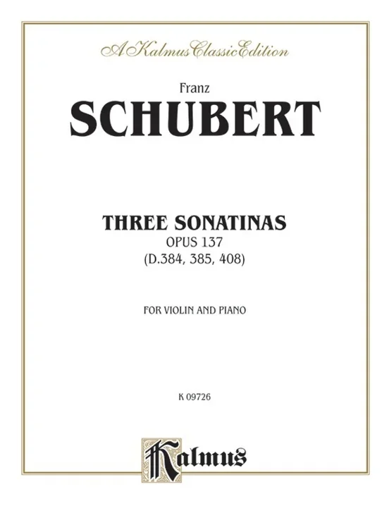 3 Sonatas Violin