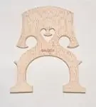 4/4 size unfitted cello bridge