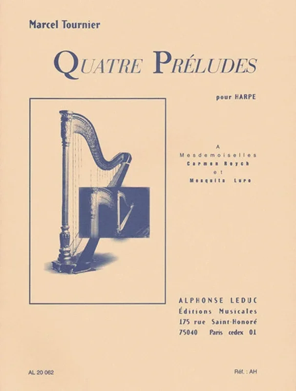 4 Preludes Op 16 Harp Solo (Softcover Book)