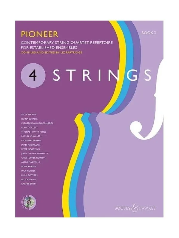 4 Strings – Pioneer Book 3 String Quartet Score/CD (Music Score/CD) Book