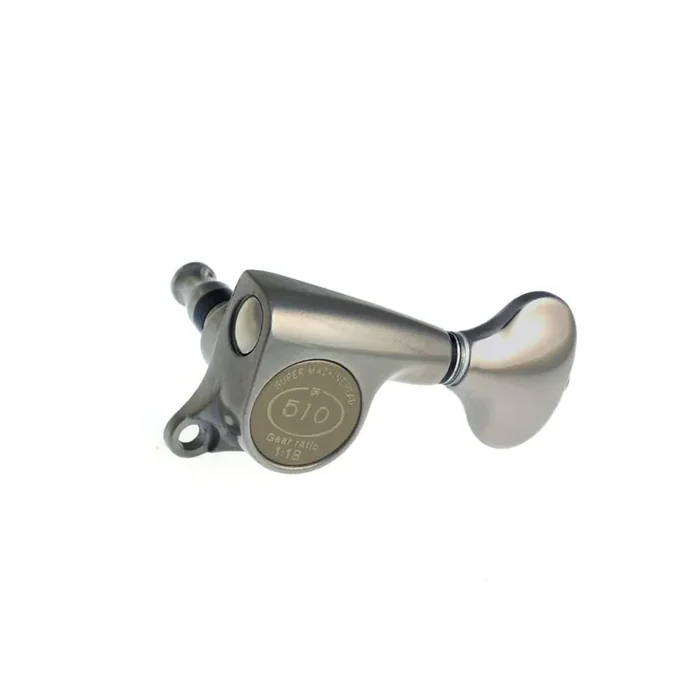 510Z Series 6 In Line Tuning Machines X-Nickel Finish 18 1 Gear Ratio