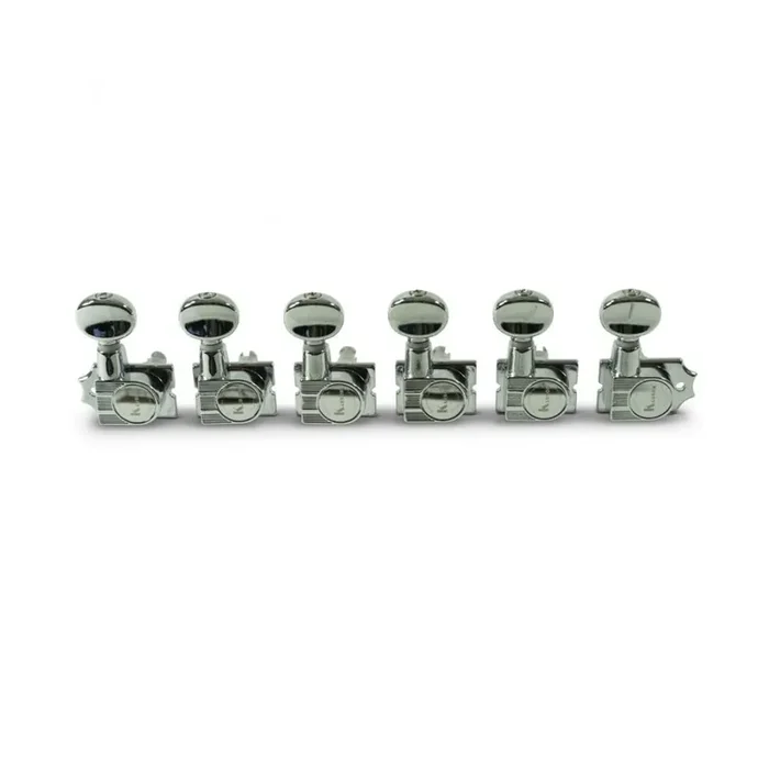6 In Line Revolution Series H-Mount Tuning Machines With Staggered Posts 19 1 Gear Ratio
