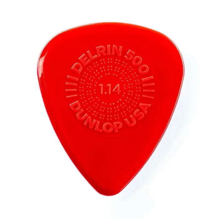 6 x Jim Dunlop Prime Grip DELRIN 500 1.14MM Gauge Guitar Picks 450R