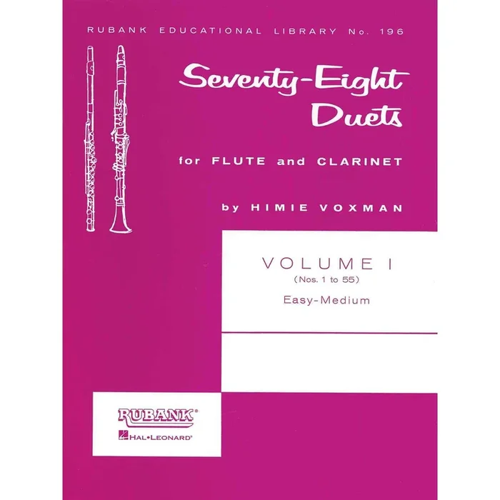 78 Duets For Flute and Clarinet Vol 1 – Himie Voxman