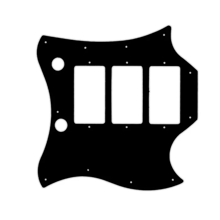 “Captain” Kirk Douglas Signature Roots SG – Matte Black .090″ / 2.29mm thick, with bevelled edge.