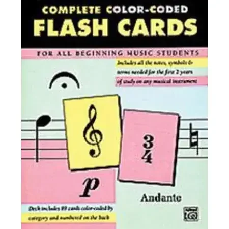 89 Color-Coded Flash Cards