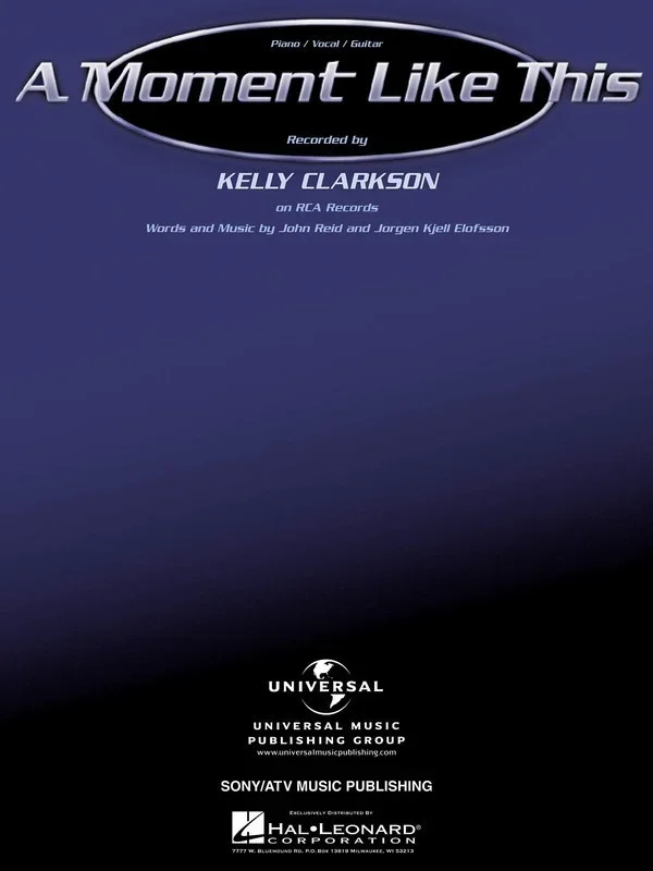 A Moment Like This PVG S/S (Sheet Music)