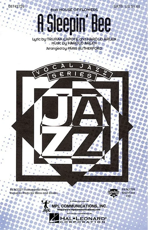 A Sleepin Bee SATB A Cappella (Octavo)