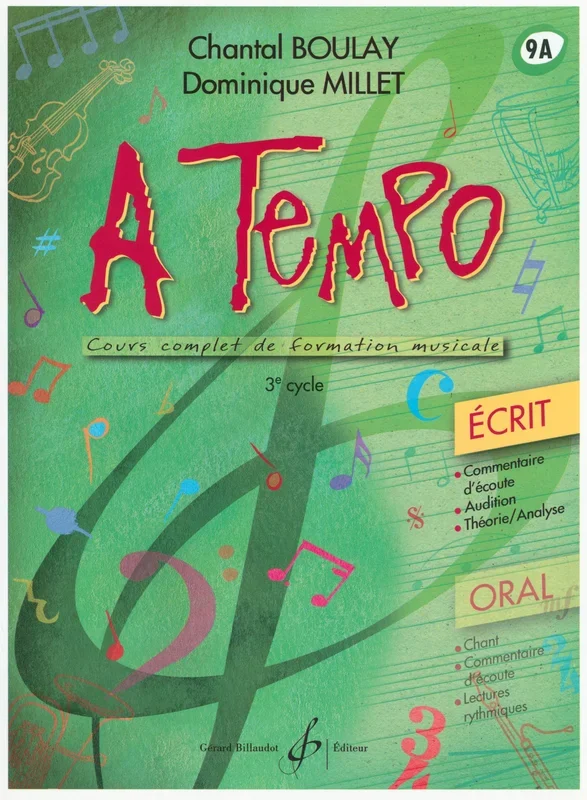 A Tempo (partie écrit) – Volume 9a (3rd cycle)