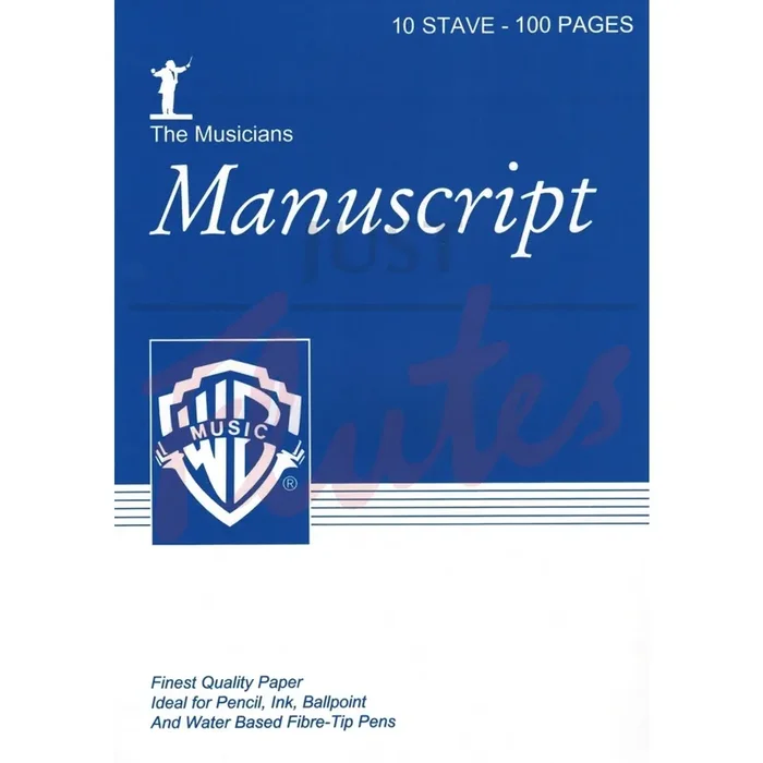 A4 Manuscript Paper, 10 Stave – 100 Pages