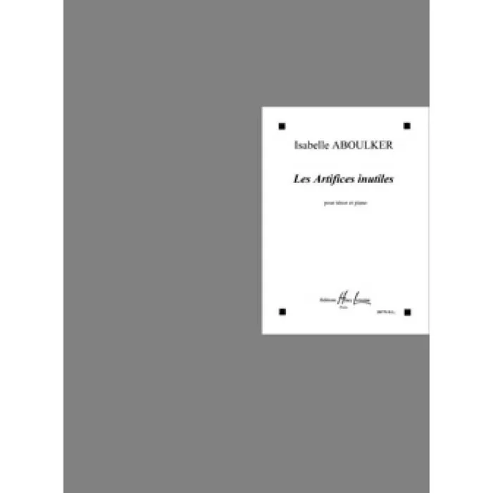 Aboulker, Isabelle – Les Artifices inutiles