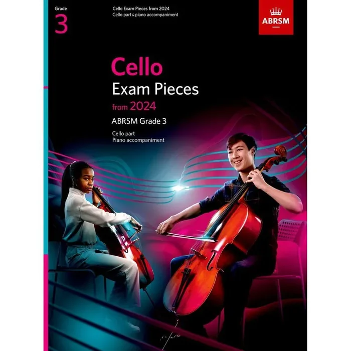 ABRSM Cello Exam Pieces from 2024, ABRSM Grade 3, Cello Part & Piano Accompaniment