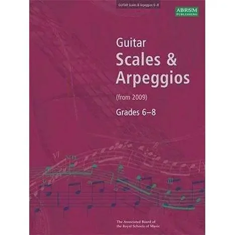 ABRSM Guitar Scales & Arpeggios (from 2009) – Grades 6 – 8
