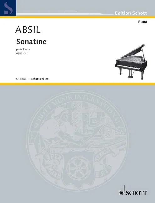 Absil, Jean : Absil, Jean : Sonatine, – piano – Schott Digital