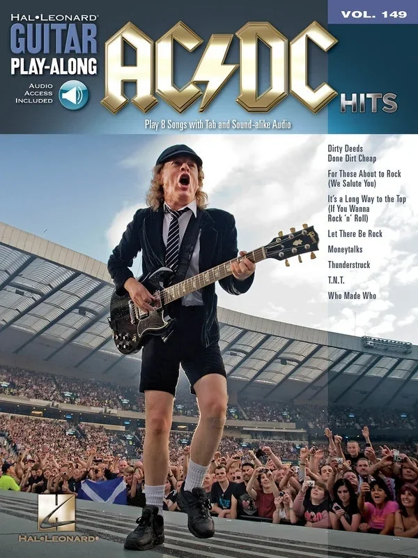 AC/DC Hits Guitar Playalong V149 Book/Online Audio (Softcover Book/Online Audio)