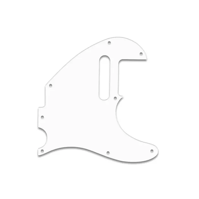 Acoustasonic Telecaster – Thin Shiny White .060″ / 1.52mm Thickness, No Bevelled Edge .060 No Bevel