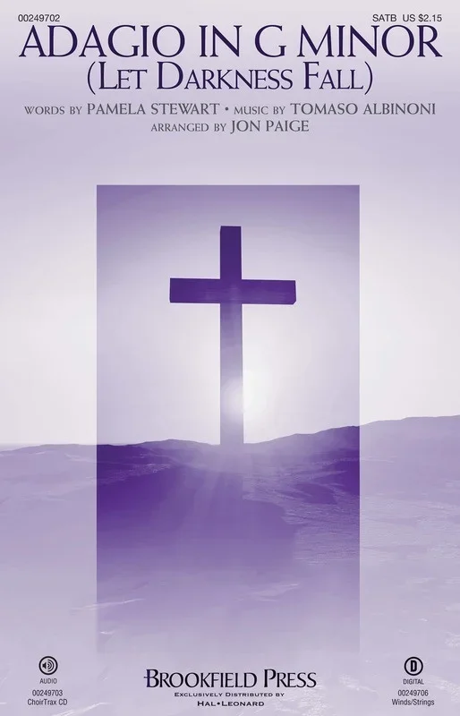 Adagio In G Minor (Let Darkness Fall) SATB (Octavo)