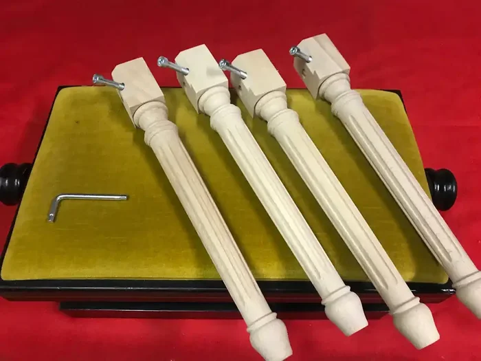 Adjustable Early Keyboard Bench in Kit Form (unpainted bench) by Bizzi – for home assembly