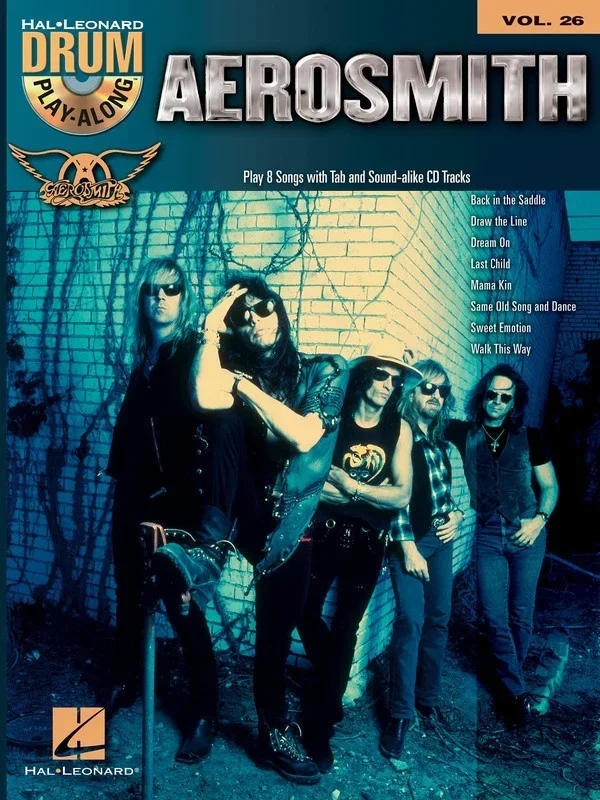 Aerosmith Drum Play Along Book/CD V26 (Softcover Book/CD)