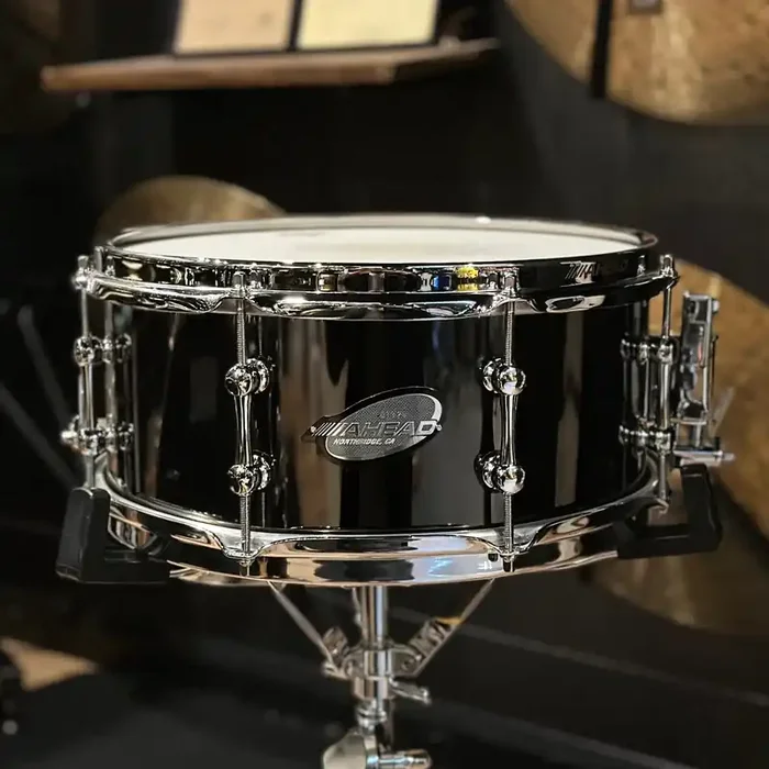 Ahead Black Chrome On Brass 13×6″ Snare Drum 1137