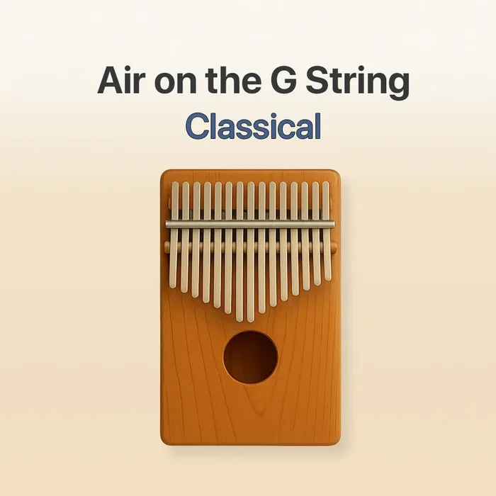 Air On The G String – 17 Note Kalimba tab