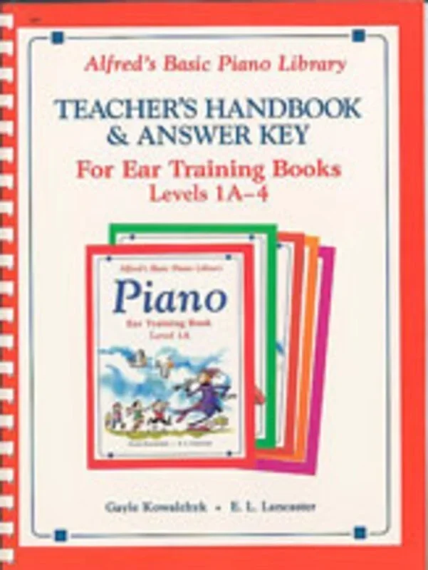 Alfred’s Basic Piano Ear Training Teachers Hbook Level 1A – 4 (Softcover Book)