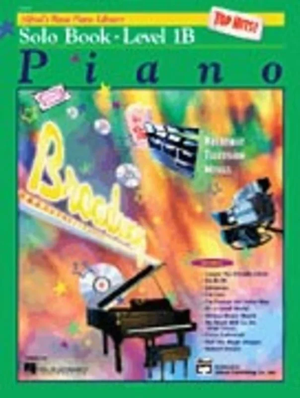 Alfred’s Basic Piano Top Hits Solo Level 1B Midi Book