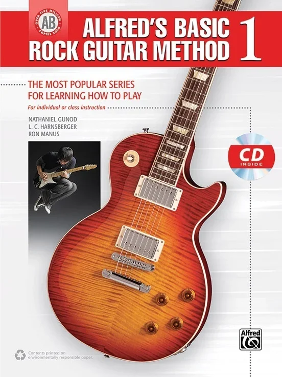 Alfreds Basic Rock Guitar Method 1 Book/CD