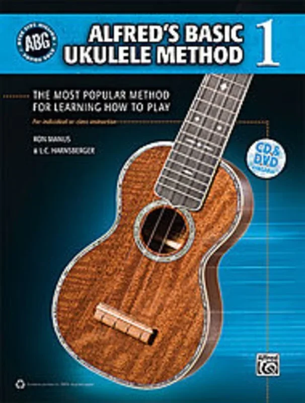 Alfreds Basic Ukulele Method 1 Book/CD/DVD Book