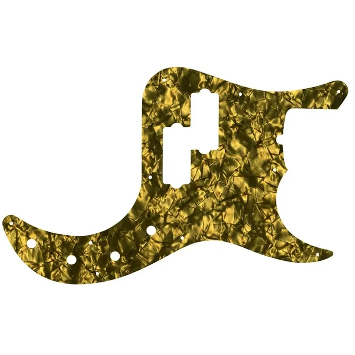 American Deluxe P Bass – Gold Pearl Black/White/Black 4 ply Lamination