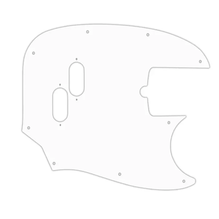 American Performer Mustang Bass – Thin Shiny White .060″ / 1.52mm Thickness, No Bevelled Edge