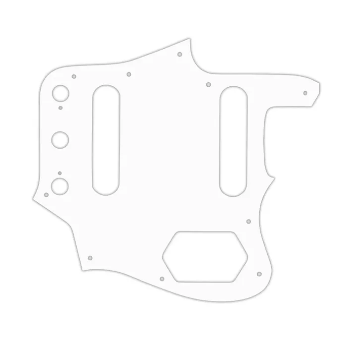 American Vintage 1962 Reissue Jaguar – Solid Shiny White .090″ / 2.29mm thick, with bevelled edge