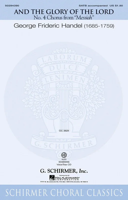 And The Glory Of The Lord SATB Book