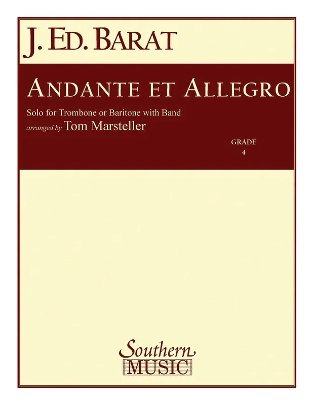 Andante And Allegro Concert Band 4/Trombone Score/Parts (Pod) (Music Score/Parts)