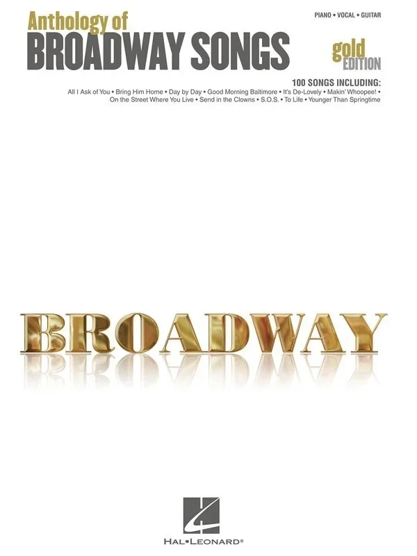 Anthology Of Broadway Songs Gold Edition PVG (Softcover Book)