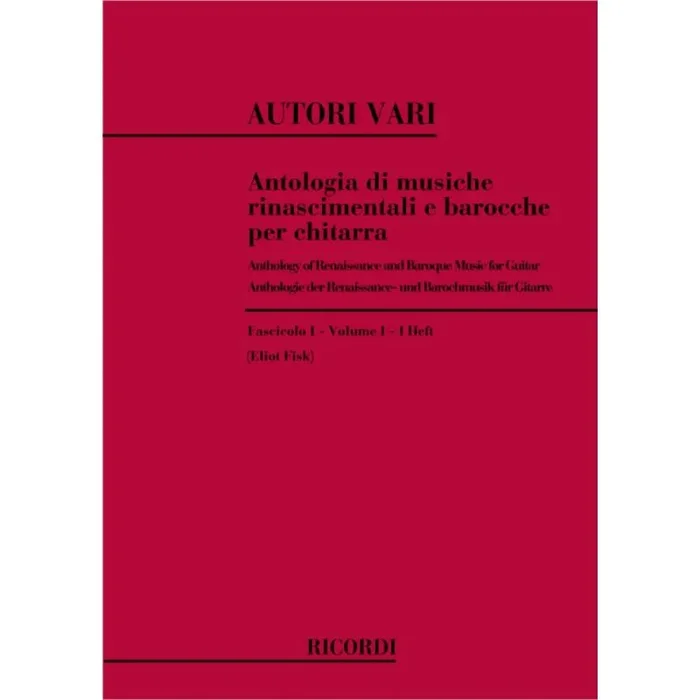 Antologia Di Musiche Rinascimentali E Barocche