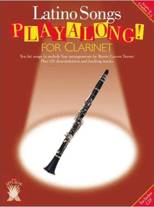 Applause Playalong Latin Clarinet Softcover Book/CD